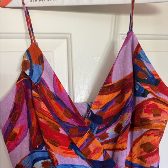 Farm Rio Cross Front Colorful Women's Dress Size Small - Picture 2 of 14
